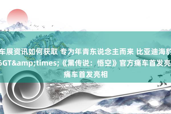 车展资讯如何获取 专为年青东说念主而来 比亚迪海豹06GT&times;《黑传说：悟空》官方痛车首发亮相