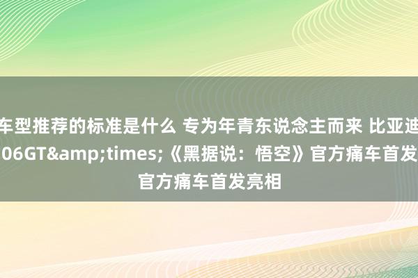 车型推荐的标准是什么 专为年青东说念主而来 比亚迪海豹06GT&times;《黑据说：悟空》官方痛车首发亮相