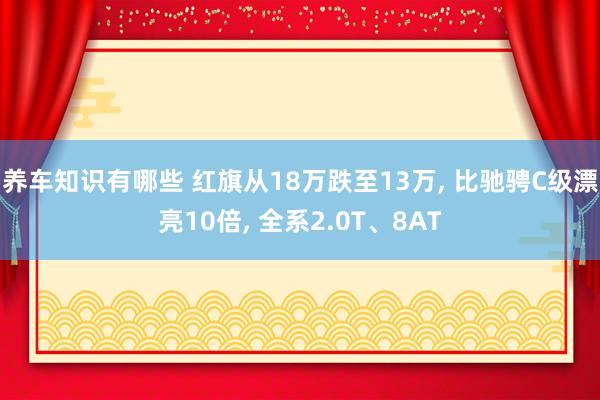 养车知识有哪些 红旗从18万跌至13万, 比驰骋C级漂亮10倍, 全系2.0T、8AT